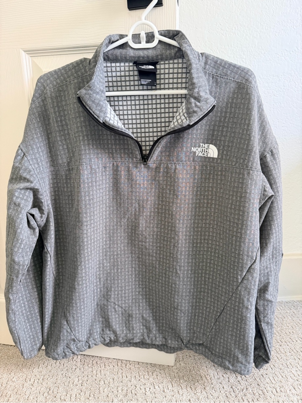 The North Face Light Gray Quarter-Zip Pullover